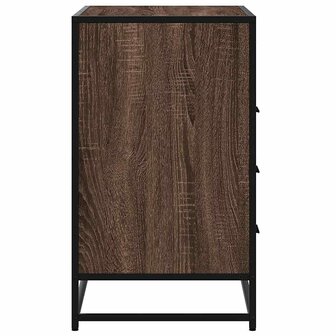 Ladekast 70x41x70 cm bewerkt hout bruin eikenkleur 6
