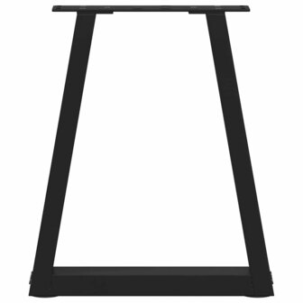 Eettafelpoten 2 st V-vormig 38x(42-43,3) cm staal zwart 5