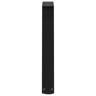 Eettafelpoten 2 st V-vormig 38x(42-43,3) cm staal zwart 6
