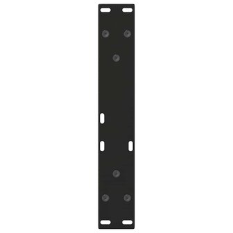 Eettafelpoten 2 st V-vormig 38x(42-43,3) cm staal zwart 7
