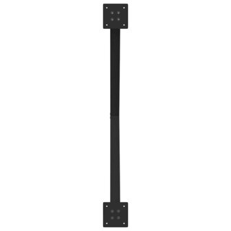 Eettafelpoten 2 st X-vormig 90x(72-73) cm staal zwart 7