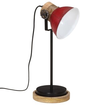 Bureaulamp 25 W E27 17x17x50 cm verweerd rood 2