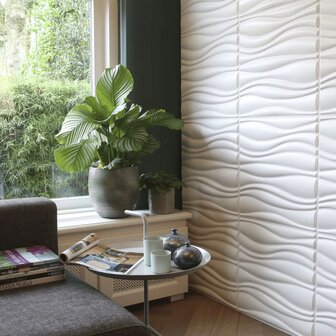 WallArt 12 st Wandpanelen 3D GA-WA04 Waves 8