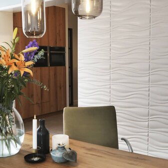 WallArt 12 st Wandpanelen 3D GA-WA04 Waves 9