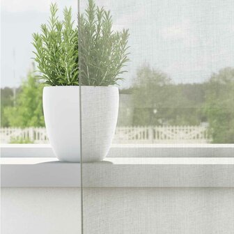 Gordijnen voile met doorvoertules 2 st 140x175 cm lichtgrijs 3