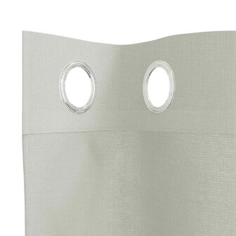 Gordijnen voile met doorvoertules 2 st 140x175 cm lichtgrijs 5