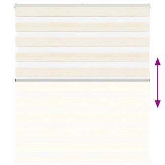 Zebra rolgordijn 135x150 cm stofbreedte 130,9 cm marmerbeige 5