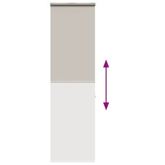 Doucherolgordijn met cassette 60x240 cm stofbreedte 56 cm 5