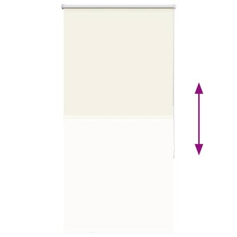 Rolgordijn verduisterend gebroken wit 65x175 cm stofbreedte 9