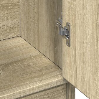 Wastafelkast 63x29x55 cm bewerkt hout sonoma eikenkleurig 9