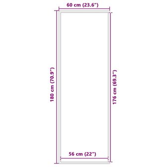 Deurmat 60x180 cm antracietkleurig 7