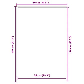 Deurmat 80x120 cm antracietkleurig 7