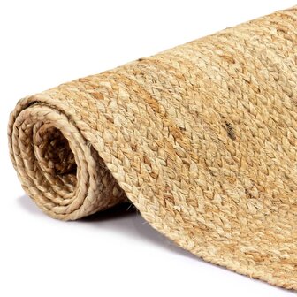 Vloerkleed handgemaakt 160x230 cm jute naturel 2