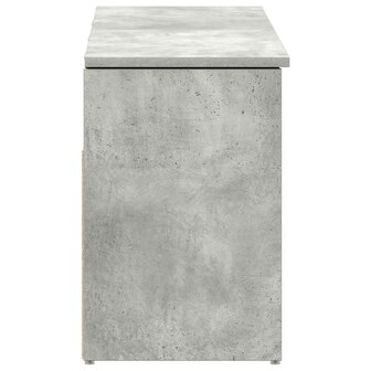 Schoenenbank 102x30,5x45 cm bewerkt hout betongrijs 5
