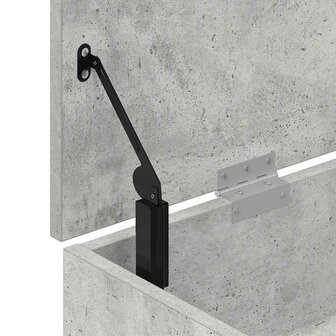 Schoenenbank 102x30,5x45 cm bewerkt hout betongrijs 9