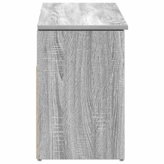 Schoenenbank 102x30,5x45cm bewerkt hout grijs sonoma eikenkleur 5