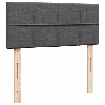 Bed met matras 120x200 cm stof donkergrijs 9