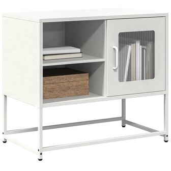Tv-meubel 68x39x60,5 cm staal wit 1