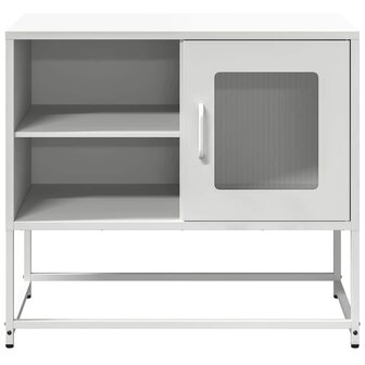 Tv-meubel 68x39x60,5 cm staal wit 5