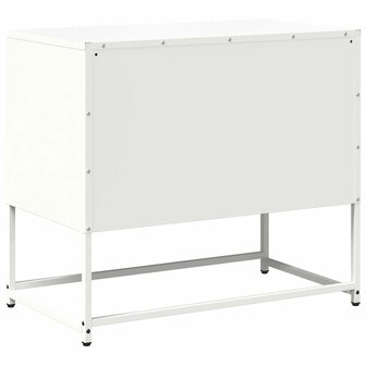 Tv-meubel 68x39x60,5 cm staal wit 8