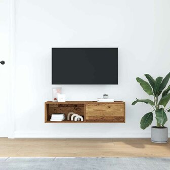 Tv-meubel 100x31x25,5 cm bewerkt hout oud hout 3