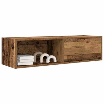 Tv-meubel 100x31x25,5 cm bewerkt hout oud hout 4