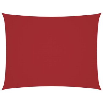 Zonnescherm rechthoekig 2,5x4 m oxford stof rood 2