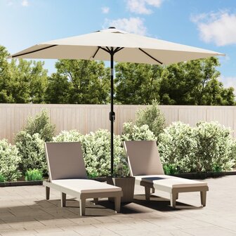 Parasol vierhoekig zandwit 200 x 300 cm 1