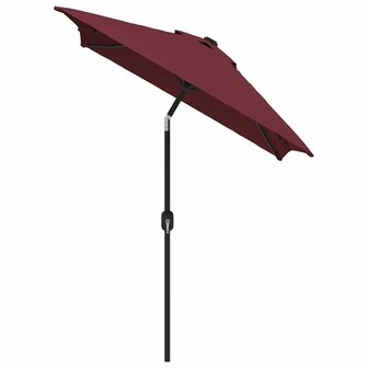 Parasol met metalen paal 300x200 cm bordeauxrood 3