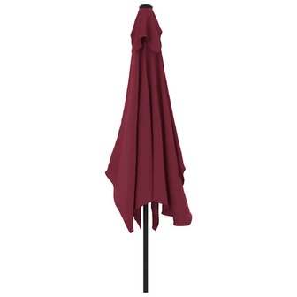 Parasol met metalen paal 300x200 cm bordeauxrood 4