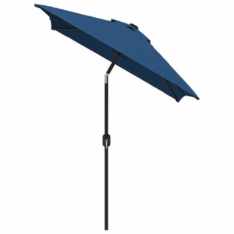 Parasol met metalen paal 300x200 cm azuurblauw 3