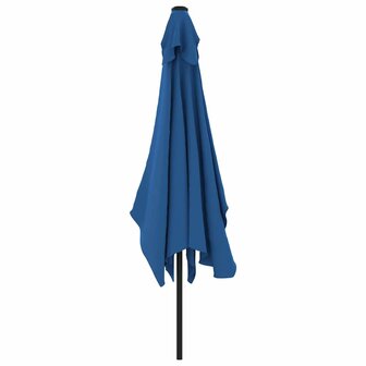 Parasol met metalen paal 300x200 cm azuurblauw 4