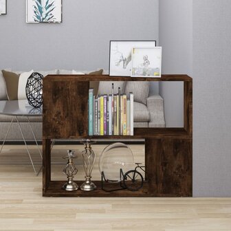 Boekenkast/kamerscherm 80x24x63 cm gerookt eikenkleurig 1