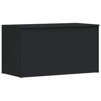 Opbergkist 84x42x46 cm bewerkt hout zwart 2