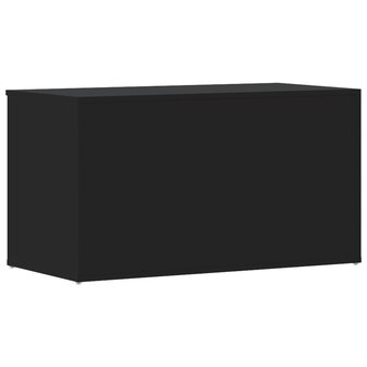 Opbergkist 84x42x46 cm bewerkt hout zwart 6