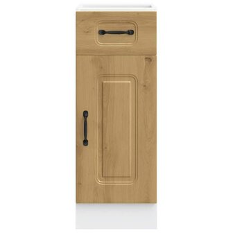 Keuken onderkast Kalmar bewerkt hout artisanaal eikenkleur 4
