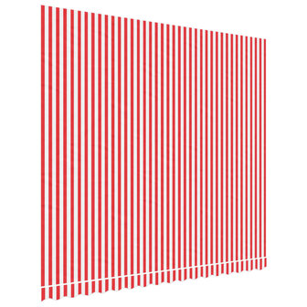 Vervangingsdoek voor luifel gestreept 4x3,5 m rood en wit 2