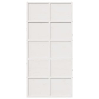 Schuifdeur 100x208 cm massief grenenhout wit 4