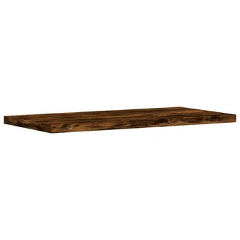 Wandschappen 4 st 40x20x1,5 cm bewerkt hout gerookt eikenkleur 4