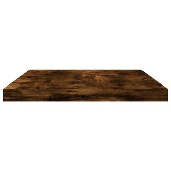 Wandschappen 4 st 40x20x1,5 cm bewerkt hout gerookt eikenkleur 5