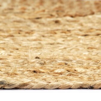 Vloerkleed handgemaakt 80x160 cm jute naturel  3