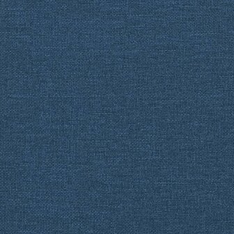 Chaise longue met kussens stof blauw 7