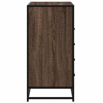 Ladekast 70x41x83,5 cm bewerkt hout bruin eikenkleur 6