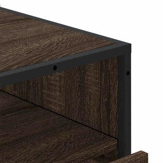 Ladekast 70x41x83,5 cm bewerkt hout bruin eikenkleur 8