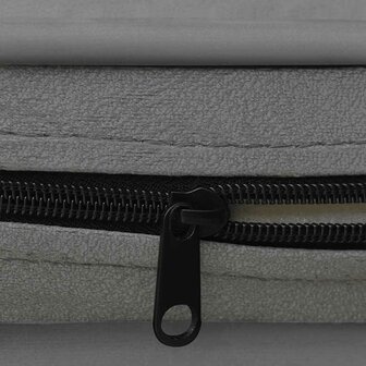 Hondenbank 67x47x36 cm pluche grijs 7