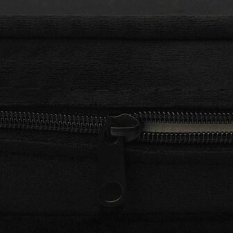 Hondenbank 67x47x36 cm pluche zwart 7