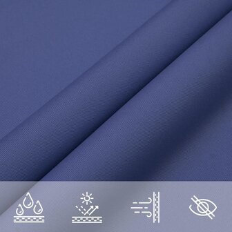 Schaduwdoek rechthoekig 5x7 m oxford stof blauw 5