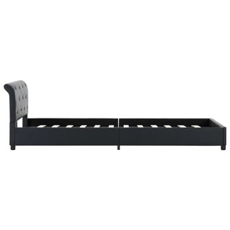 Bedframe kunstleer zwart 90x200 cm 6