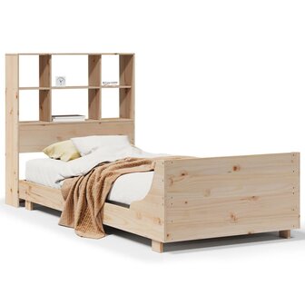 Bedframe zonder matras massief grenenhout 90x200 cm 2