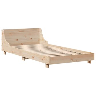 Bedframe zonder matras massief grenenhout 90x200 cm 5